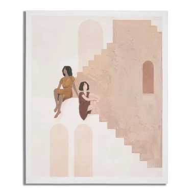 OBRAZ NA PŁÓTNIE LADY -B- 80X3,7X100 cm
